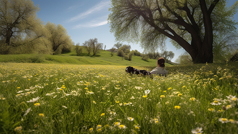 Dog_Perfect_Pointers_Transport_yourself_to_a_sunlit_meadow_on_a_beautiful
