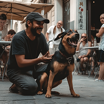 Dog_Perfect_Pointers_A_photography_snapshot_captured_with_a_50mm_lens_sh_a man with a dog
